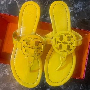{Tory Burch} Yellow Miller sandals 7